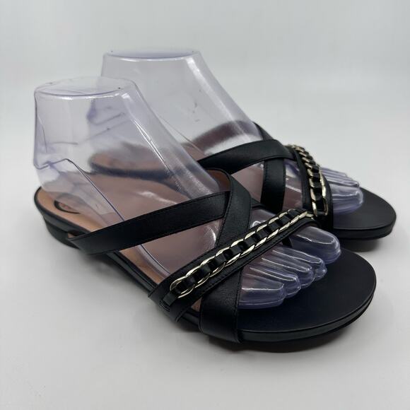Abeo Shauna Bio System Bea-Braid Dress Sandals WMN Black US 7N Strappy Slingback - Picture 2 of 8